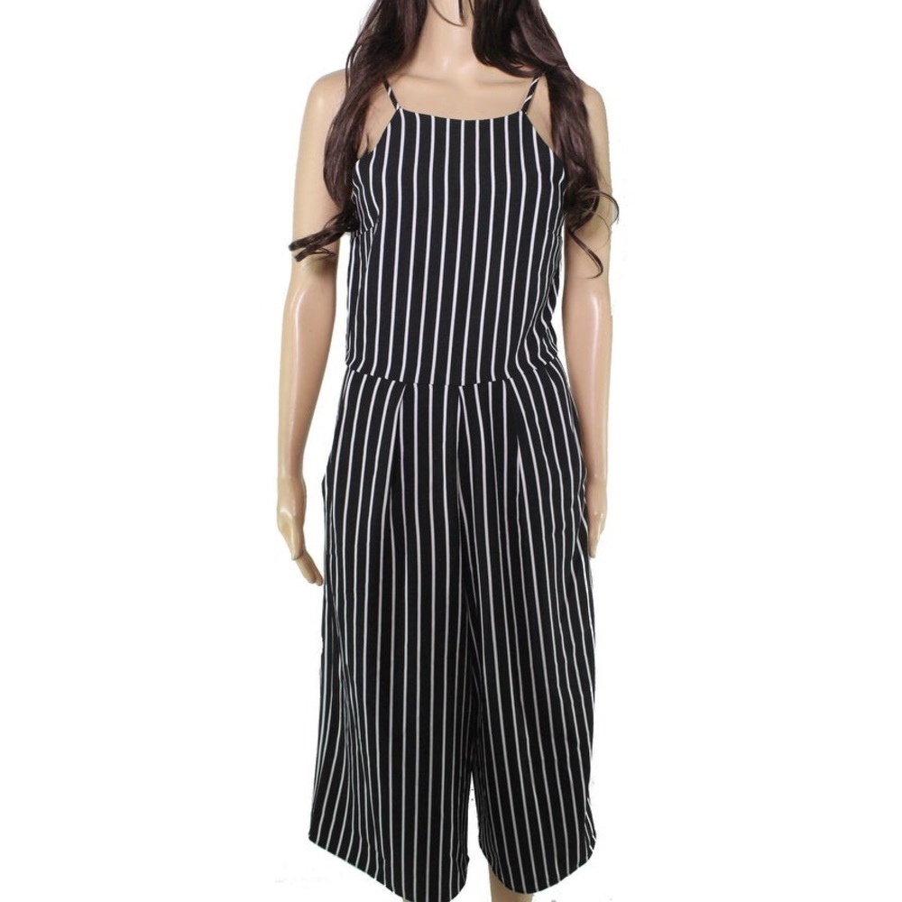 Women’s Striped Capri Jumpsuit